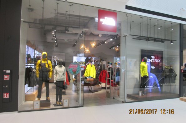 Butik North Face w Galerii Północnej w Warszawie