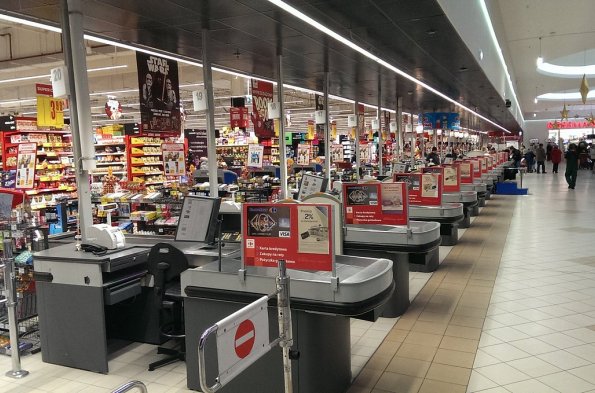 Toalety - pasażu w Centrum Handlowym Carrefour w Łodzi